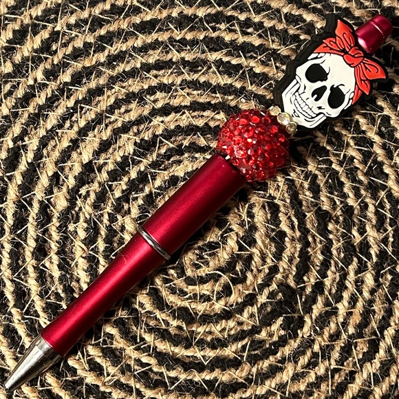 Skull Beaded Pen - Picture 1 of 1